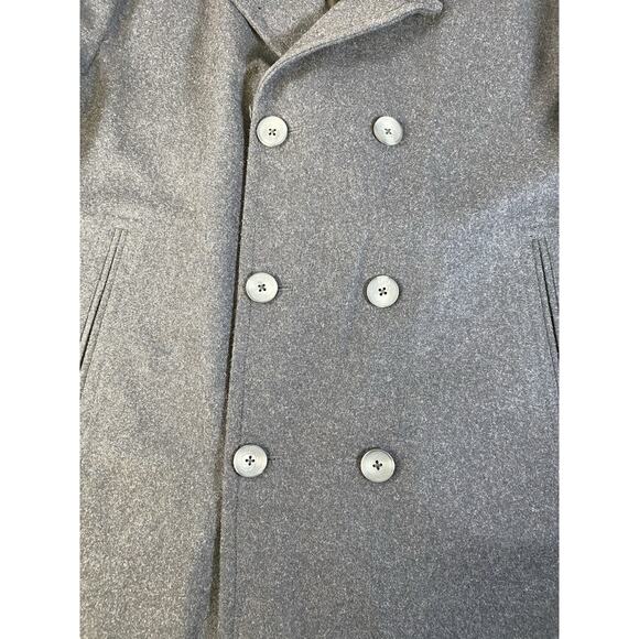 Nautica Men’s Gray Double Breasted Wool Blend Jacket Peacoat Size XXL - Picture 3 of 9